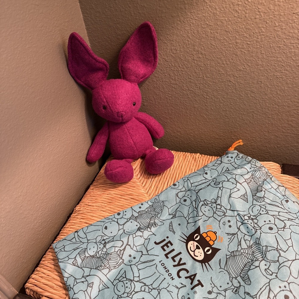 Jellycat Purple Vivi Bunny Plush - Rare & Retired Collection with Jellycat bag - Picture 7 of 13